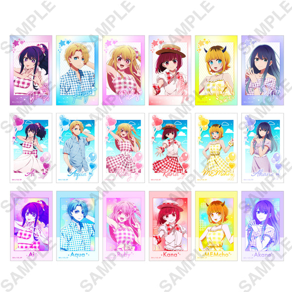 (1BOX=9)(Goods - Bromide) 【OSHI NO KO】 Mini Photo-style Illustrations Collection Summer ver. PACK