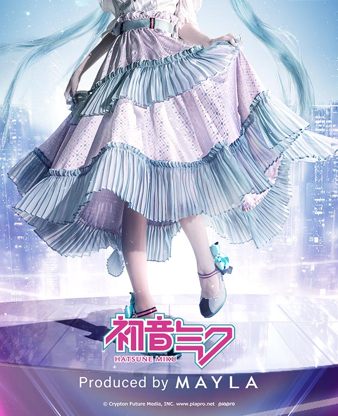 (Goods - Skirt) HATSUNE MIKU ICONIQUE SKIRT [White]