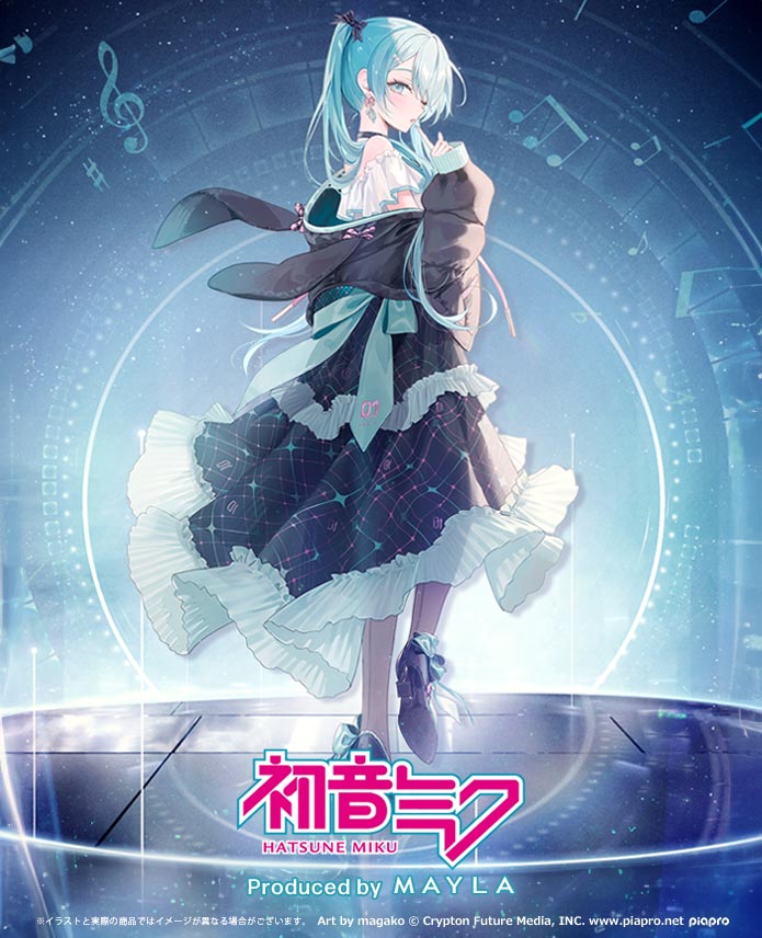 (Goods - Skirt) HATSUNE MIKU ICONIQUE SKIRT [Black]