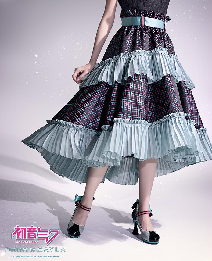 (Goods - Skirt) HATSUNE MIKU ICONIQUE SKIRT [Black]