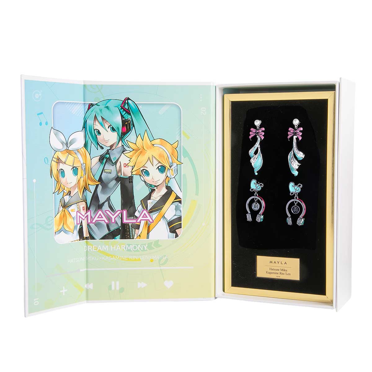 (Goods - Accessory) HATSUNE MIKU & KAGAMINE RIN/LEN ICONIQUE EAR OBJET - COMPLETE SET [Hatsune Miku/Clip-On Earring]