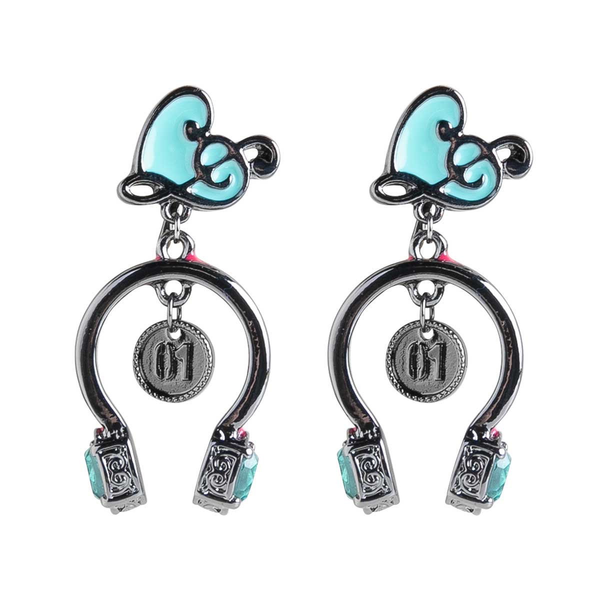 (Goods - Accessory) HATSUNE MIKU & KAGAMINE RIN/LEN ICONIQUE EAR OBJET - HEADPHONE [Hatsune Miku/Earring]