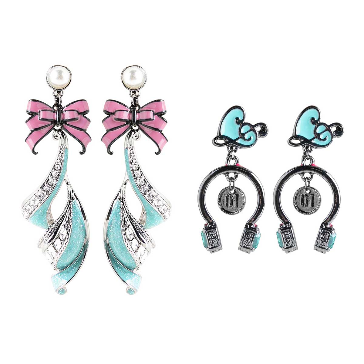 (Goods - Accessory) HATSUNE MIKU & KAGAMINE RIN/LEN ICONIQUE EAR OBJET - COMPLETE SET [Hatsune Miku/Clip-On Earring]