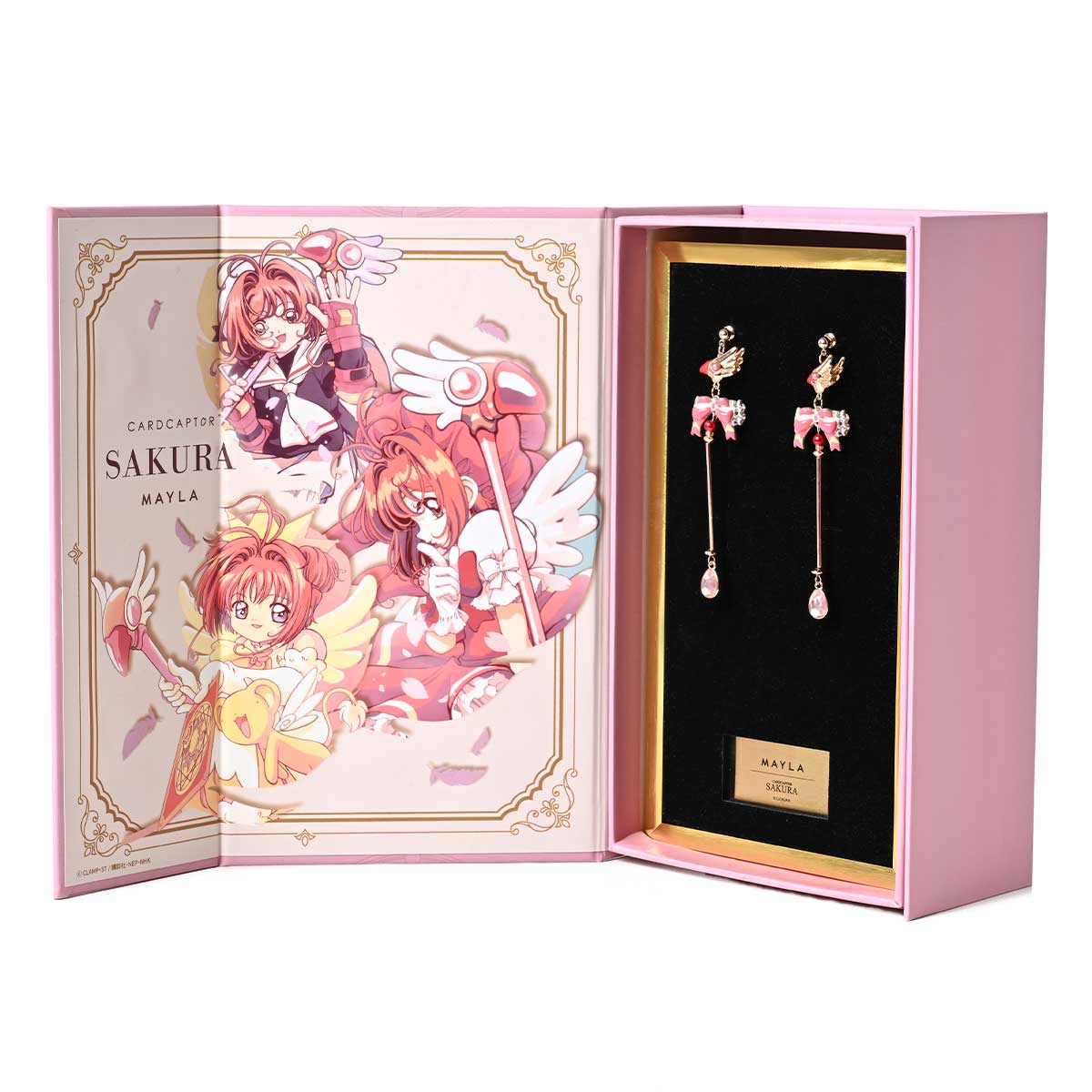 (Goods - Accessory) CARDCAPTOR SAKURA ICONIQUE EAR OBJET ~CLOW CARD~ [Ribboned Rose / Earring]