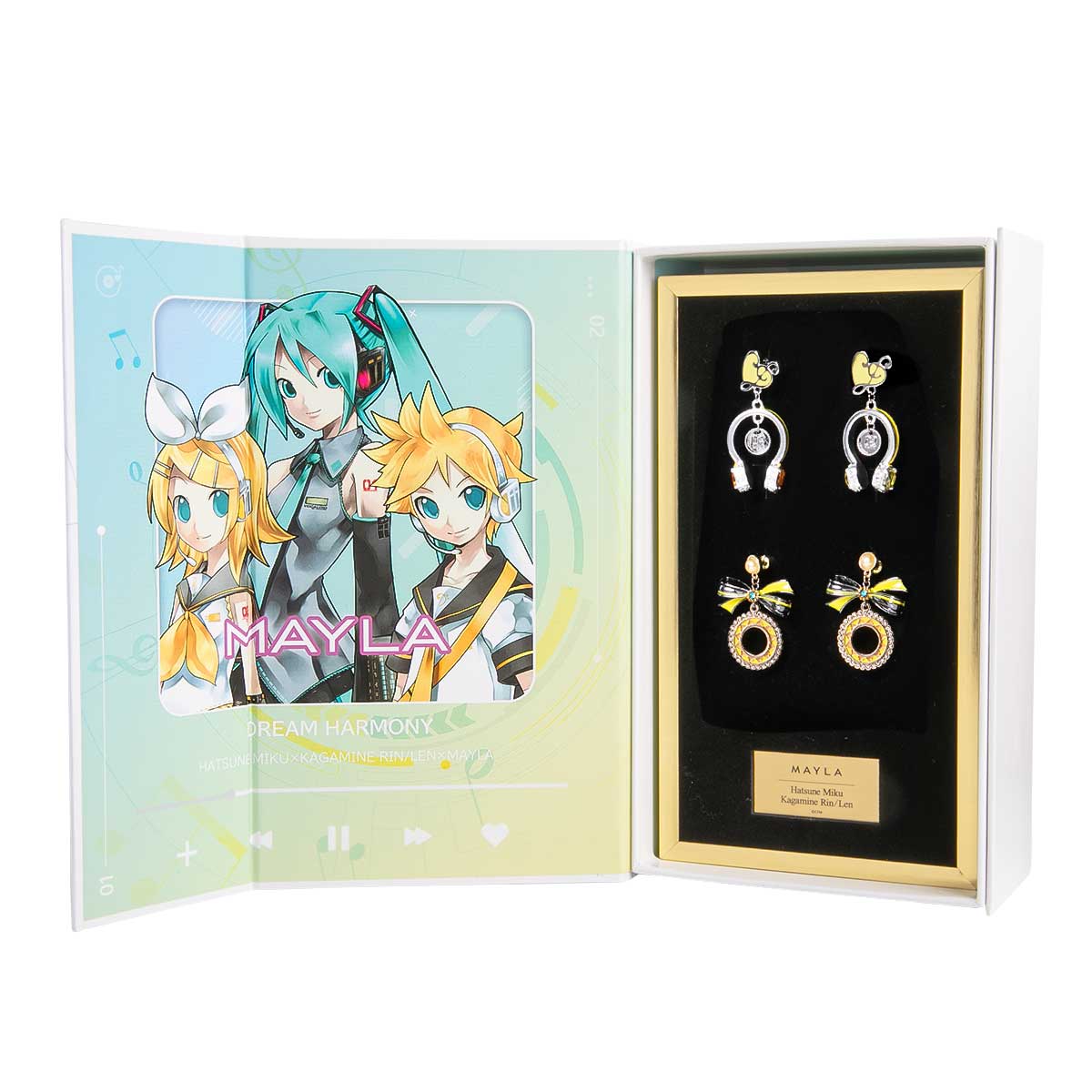 (Goods - Accessory) HATSUNE MIKU & KAGAMINE RIN/LEN ICONIQUE EAR OBJET - COMPLETE SET [Kagamine Rin Len/Earring]