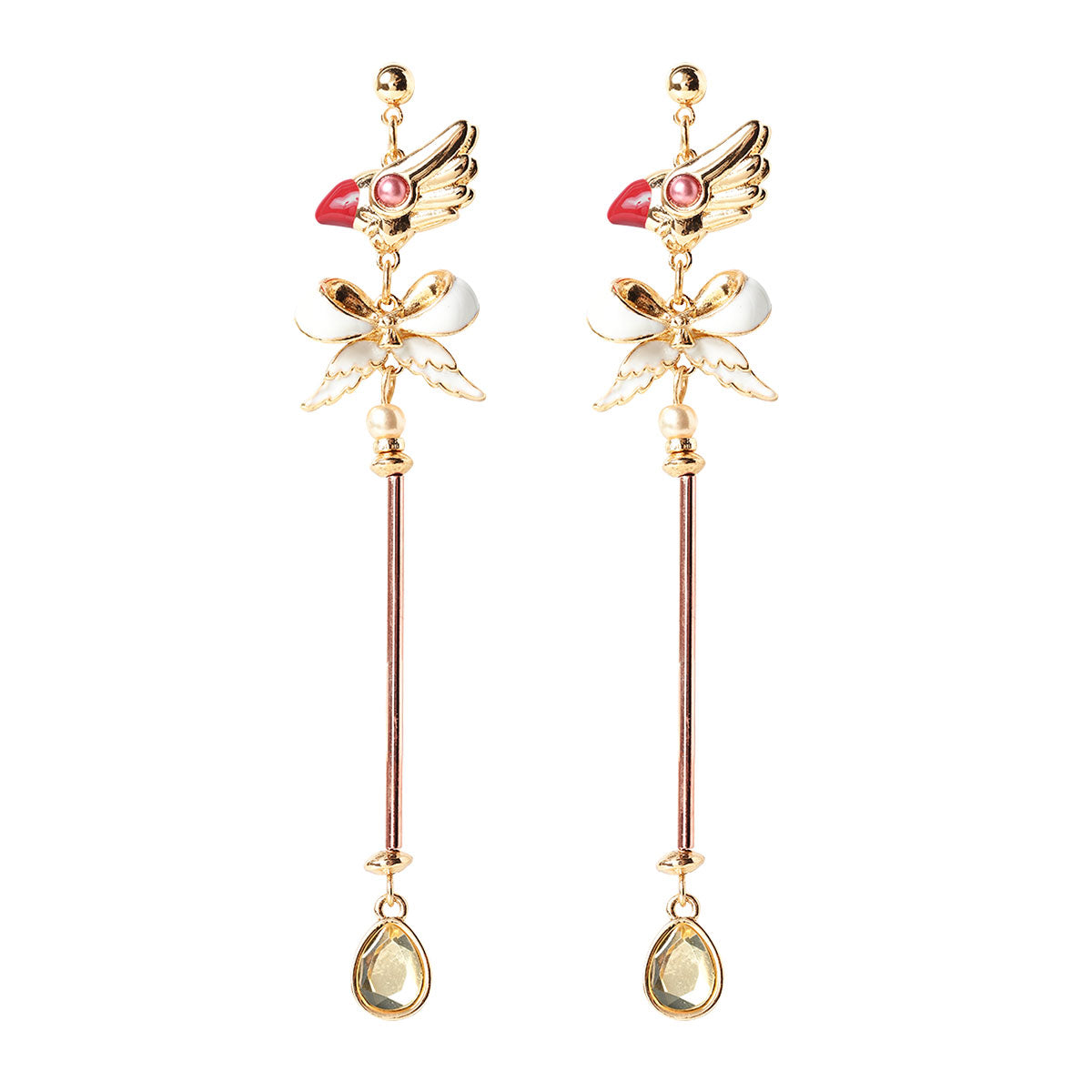 (Goods - Accessory) CARDCAPTOR SAKURA ICONIQUE EAR OBJET ~CLOW CARD~ [Angel Crown / Clip-on Earring]