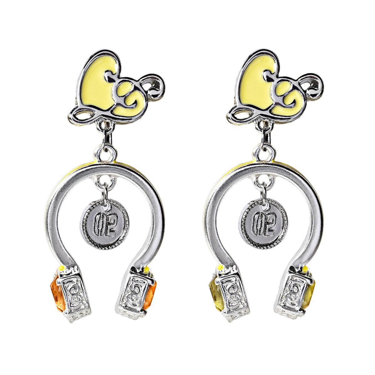 (Goods - Accessory) HATSUNE MIKU & KAGAMINE RIN/LEN ICONIQUE EAR OBJET - HEADPHONE [Kagamine Rin Len/Earring]