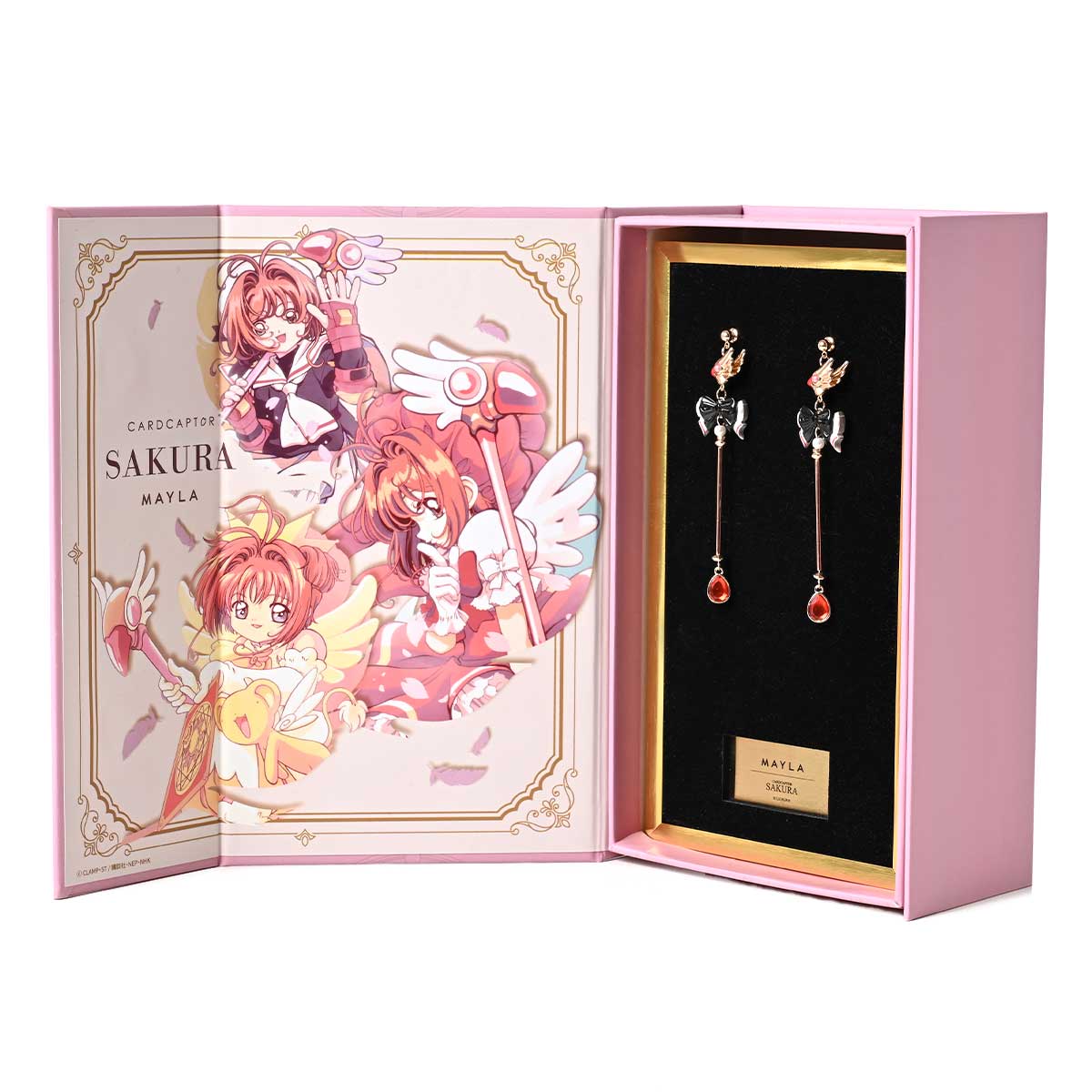 (Goods - Accessory) CARDCAPTOR SAKURA ICONIQUE EAR OBJET ~CLOW CARD~ [Angel Crown / Clip-on Earring]