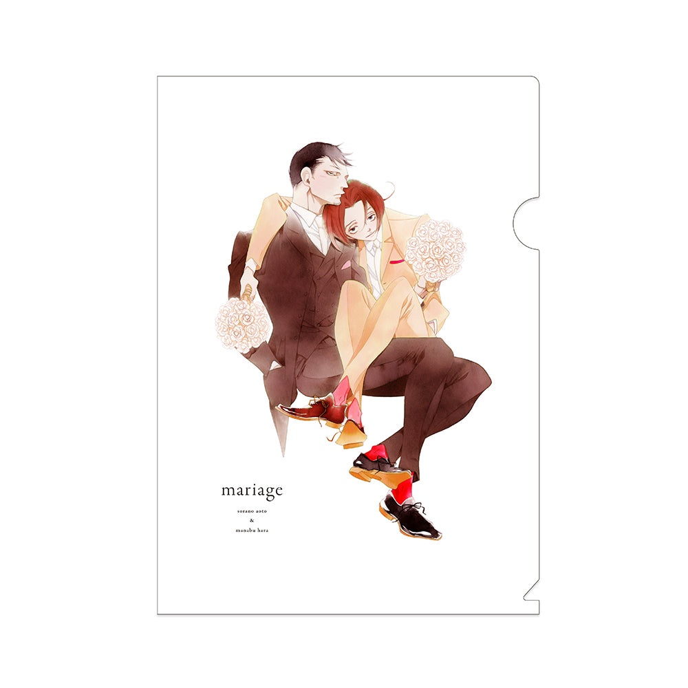 (Goods - Clear File) mariage Asumiko Nakamura Doukyusei Series "blanc" Original Art Exhibition Merch (mariage) Clear File Sorano & Hara