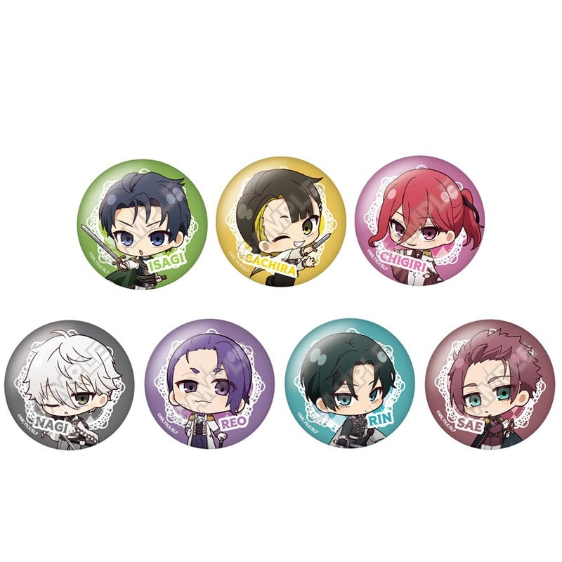 (1BOX=7)(Goods - Badge) Blue Lock Anime Series Chibittsu! Noble Style Button Badge