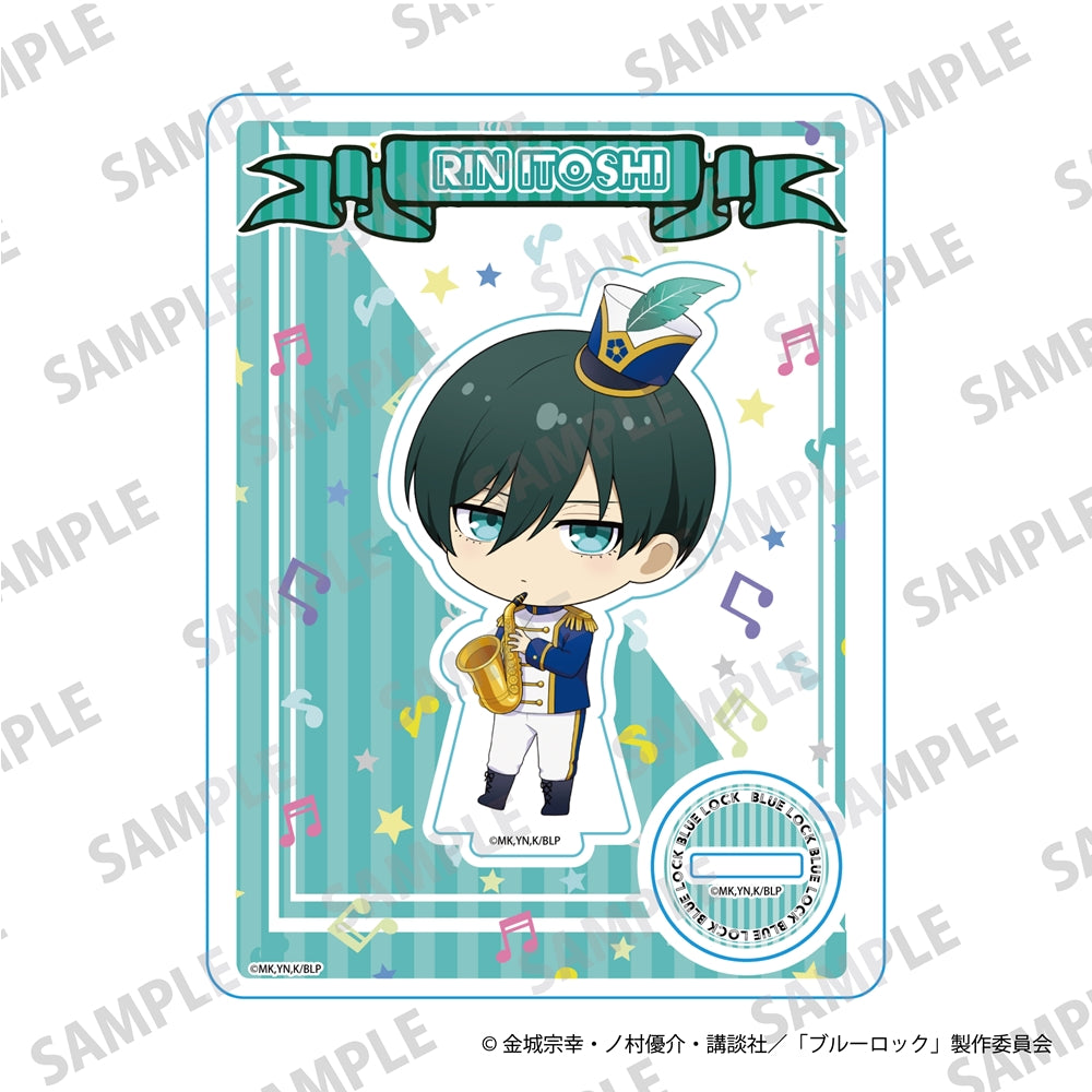 (Goods - Stand Pop) TV Anime Blue Lock Mini-Character Acrylic Stands Marching Band Ver. Rin Itoshi