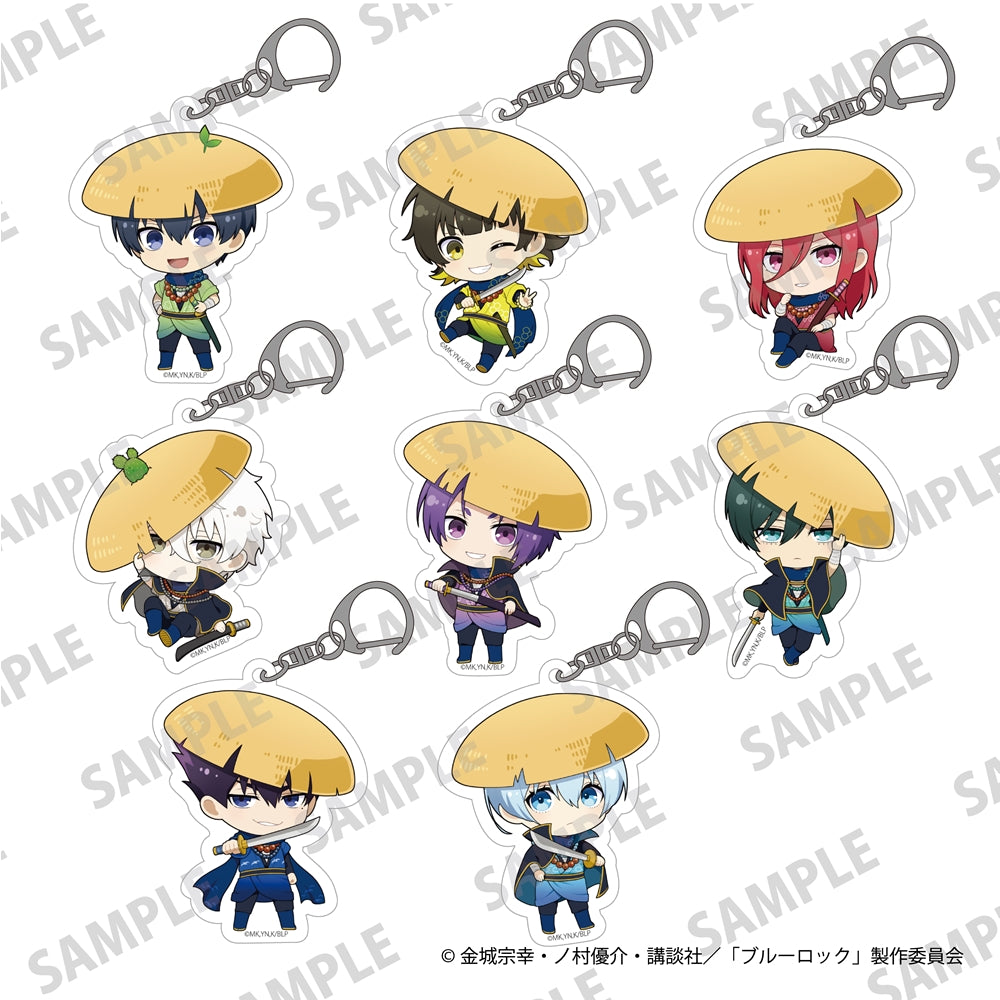 (Goods - Key Chain) TV Anime Blue Lock Mini-Character Acrylic Keychains Wanderers Ver. Hyoma Chigiri