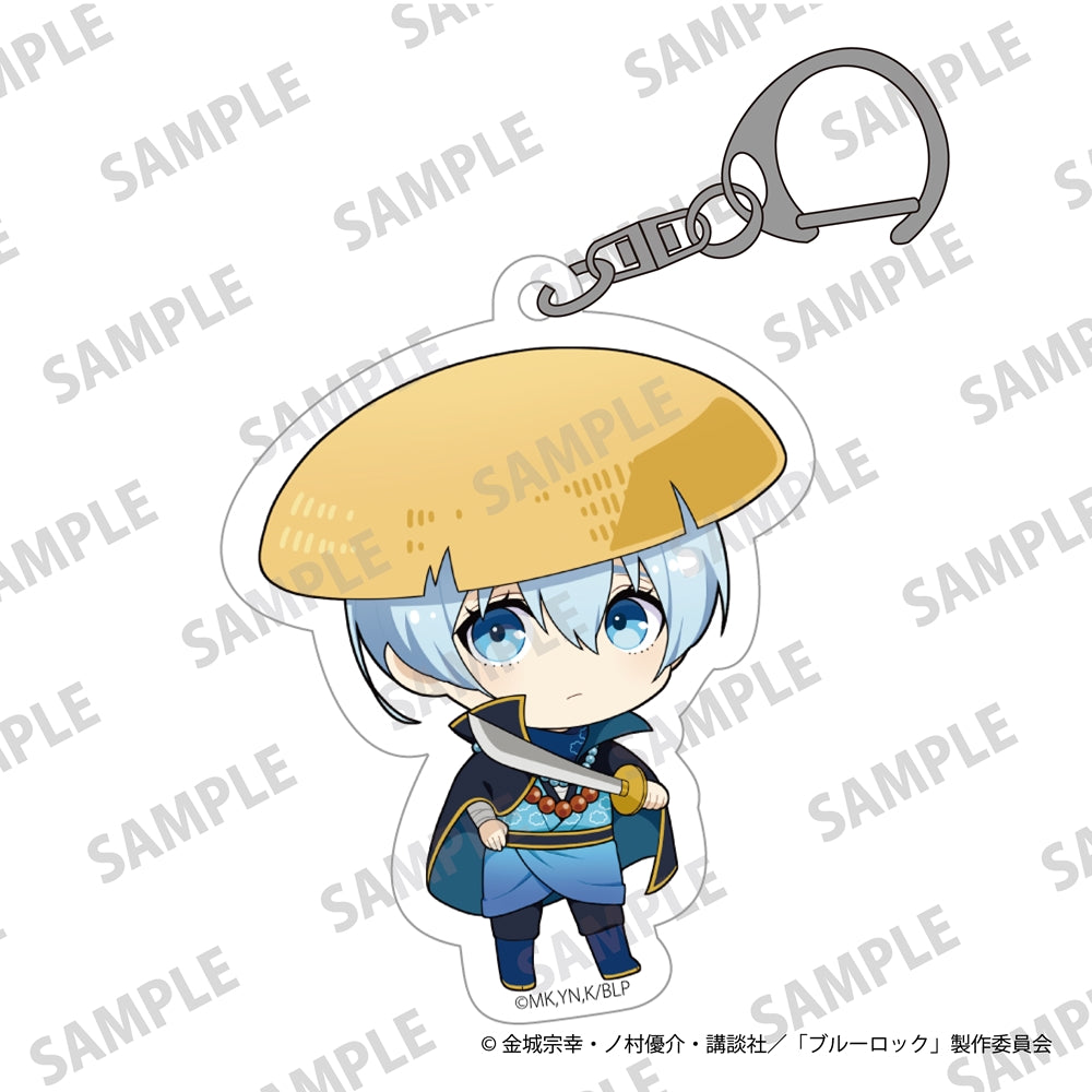 (Goods - Key Chain) TV Anime Blue Lock Mini-Character Acrylic Keychains Wanderers Ver. Yo Hiori