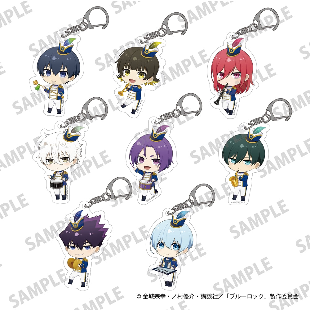 (Goods - Key Chain) TV Anime Blue Lock Mini-Character Acrylic Keychains Marching Band Ver. Meguru Bachira