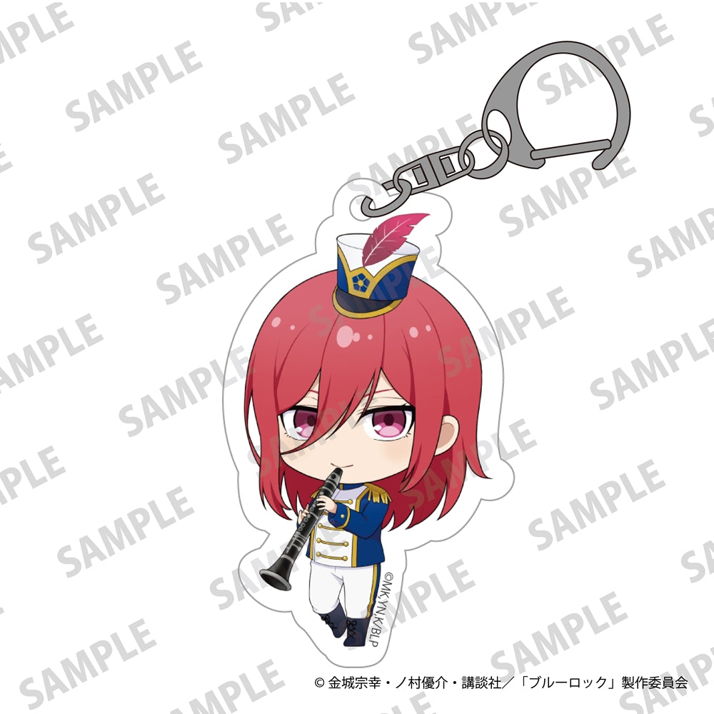 (Goods - Key Chain) TV Anime Blue Lock Mini-Character Acrylic Keychains Marching Band Ver. Hyoma Chigiri