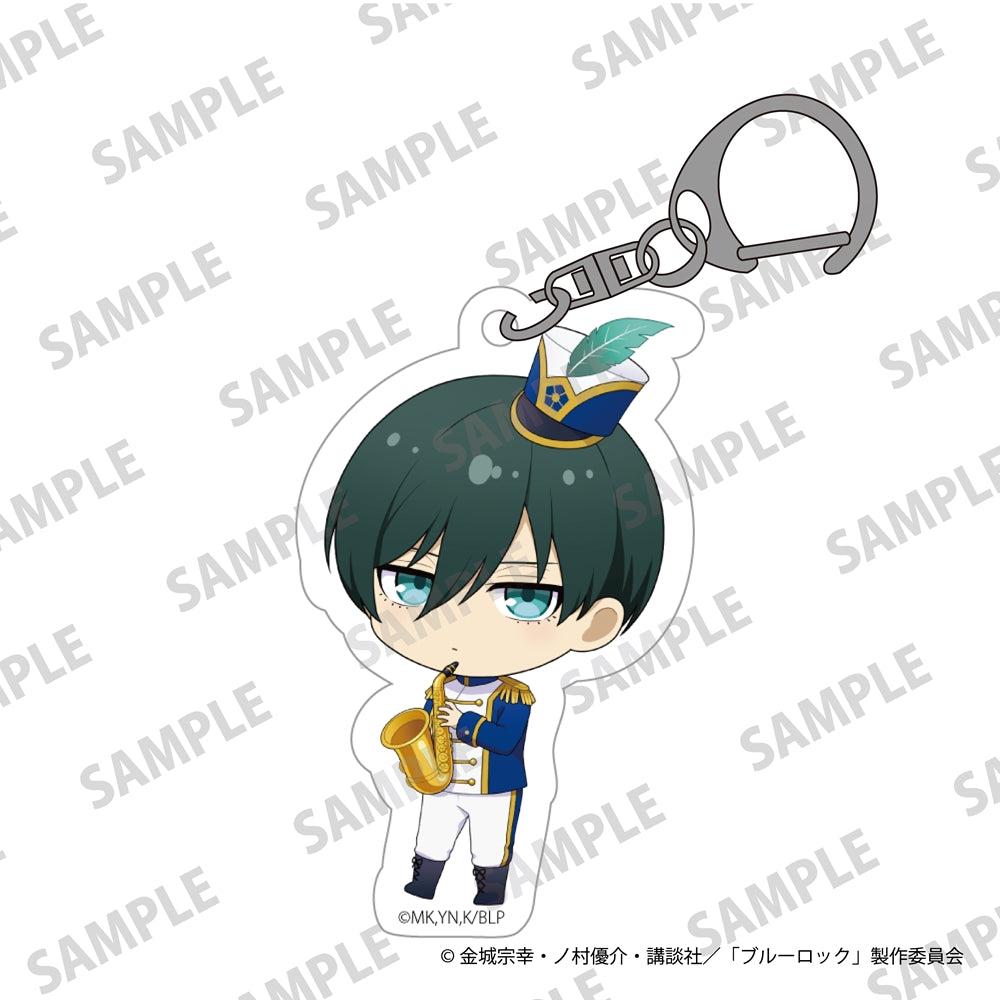 (Goods - Key Chain) TV Anime Blue Lock Mini-Character Acrylic Keychains Marching Band Ver. Rin Itoshi