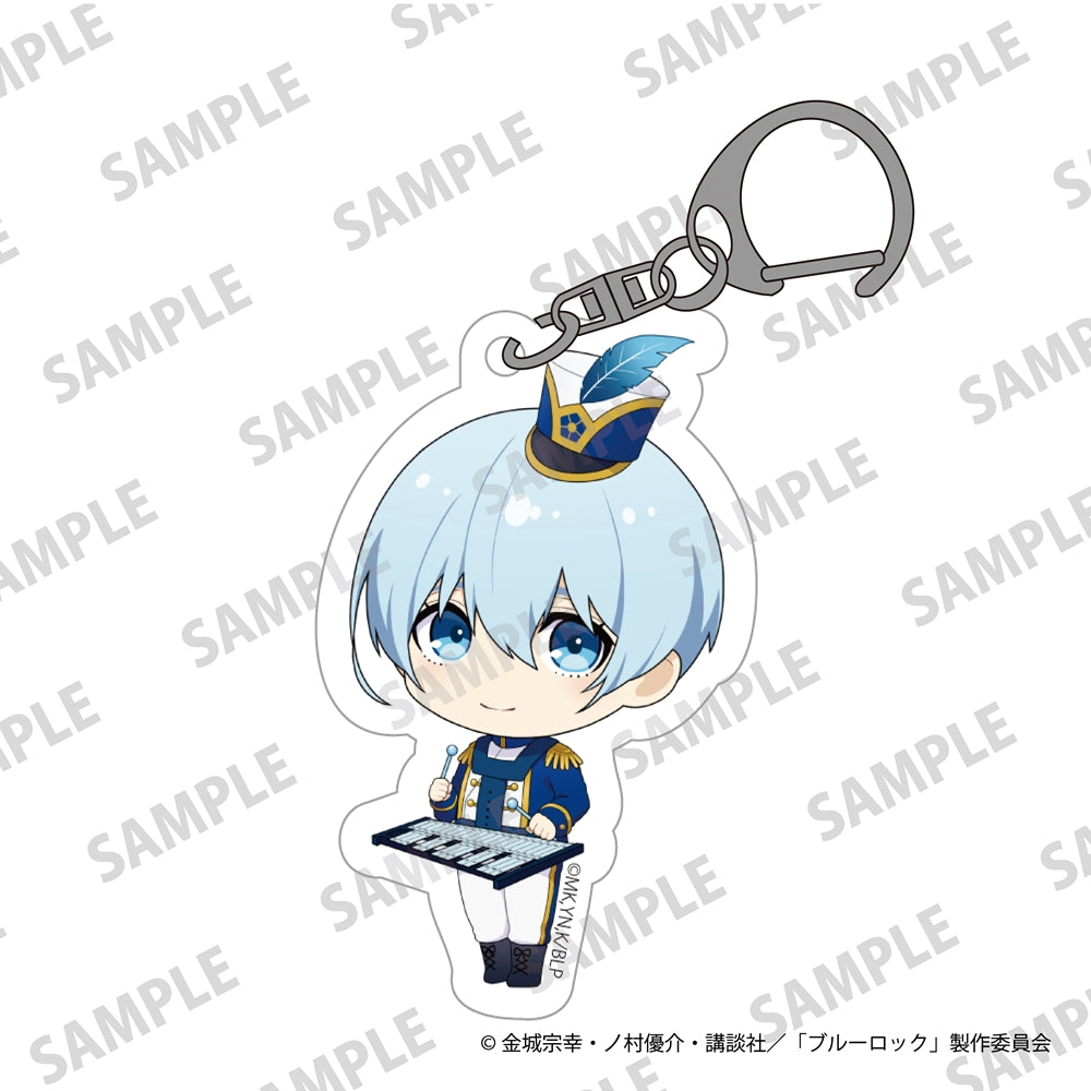 (Goods - Key Chain) TV Anime Blue Lock Mini-Character Acrylic Keychains Marching Band Ver. Yo Hiori