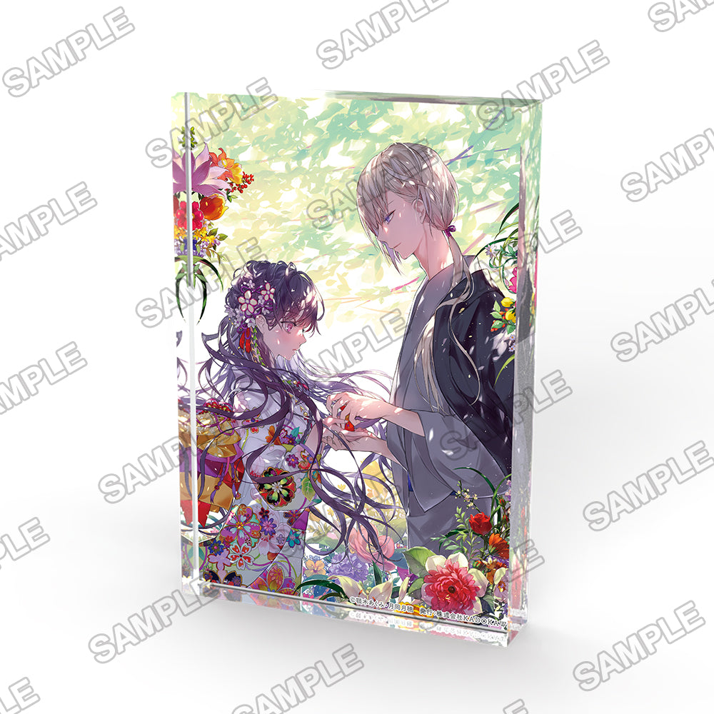 (Goods - Ornament) My Happy Marriage Fujimi L Bunko 10th Anniversary Acrylic Block Volume 3