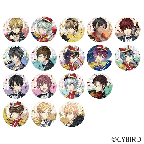 [※Blind Box](Goods) Trading Button Badge Happy Harmony Ver. (Ikemen Revolution) Animate International