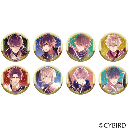 [※Blind Box](Goods) Trading Foil Embossed Button Badge Plum Blossom ver. (Ikemen Sengoku) Animate International