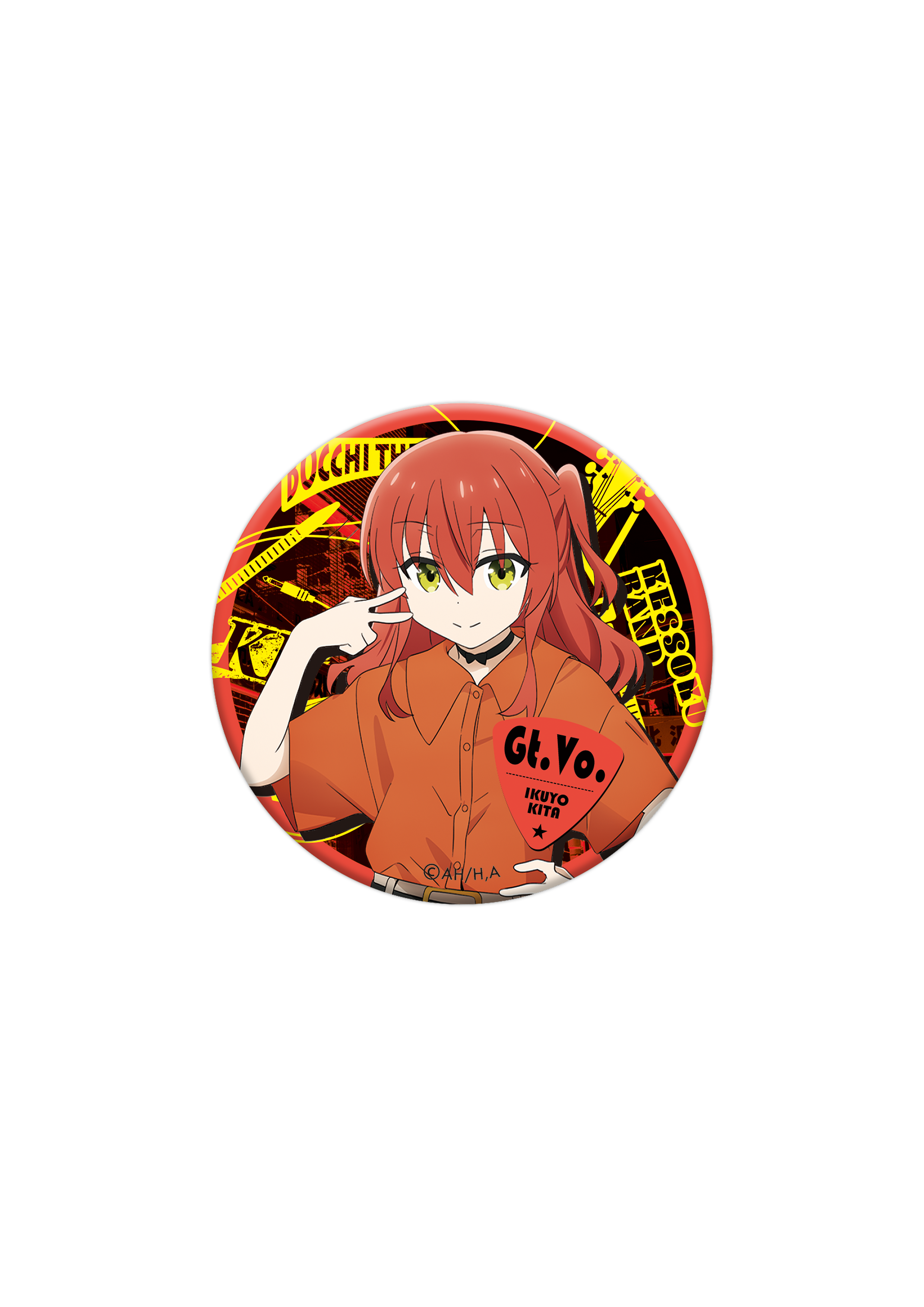 (Goods - Badge) Bocchi the Rock! Button Badge / Ikuyo Kita