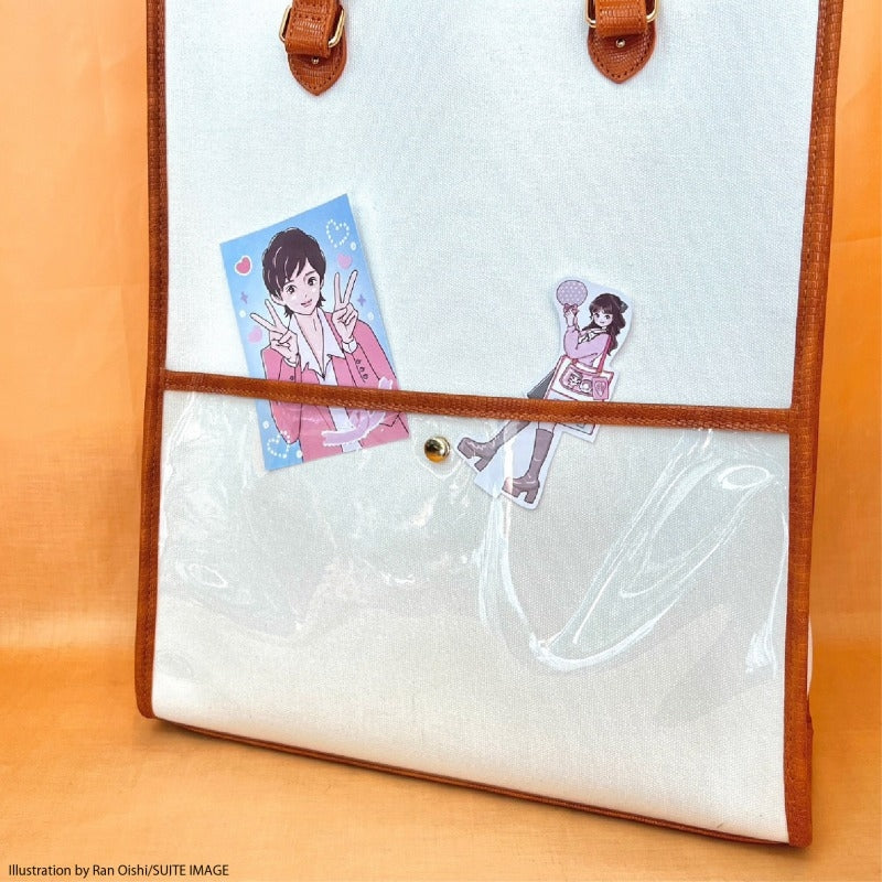 (Goods - Bag) Oshikatsu Sansen Tote Bag Orange [OSHI LAB]