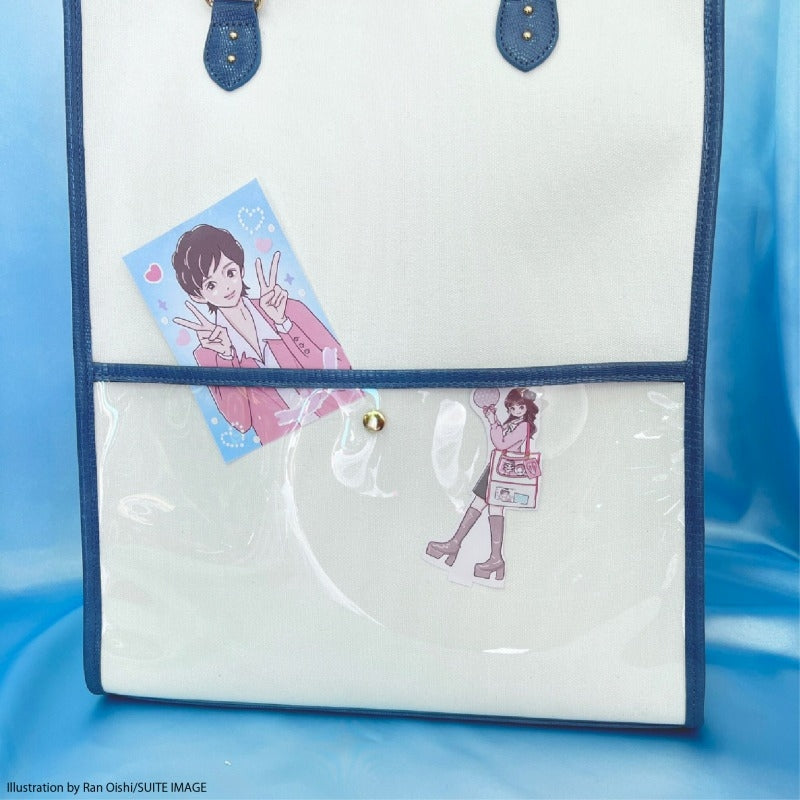 (Goods - Bag) Oshikatsu Sansen Tote Bag Blue [OSHI LAB]