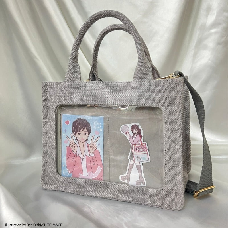 (Goods - Bag) Oshikatsu Sansen Mini Tote Grey [OSHI LAB]