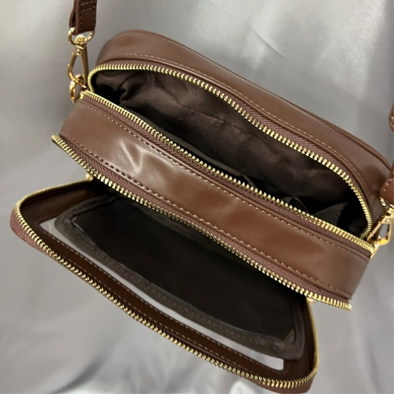 (Goods - Bag) Oshikatsu Sansen Shoulder Wallet Brown [OSHI LAB]