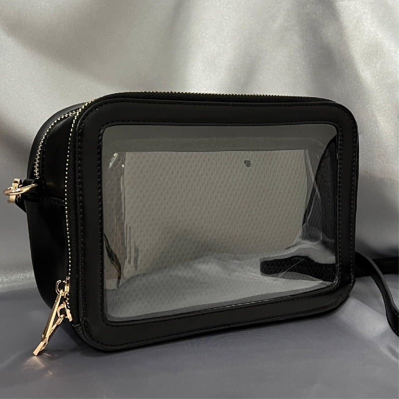 (Goods - Bag) Oshikatsu Sansen Shoulder Wallet Black [OSHI LAB]