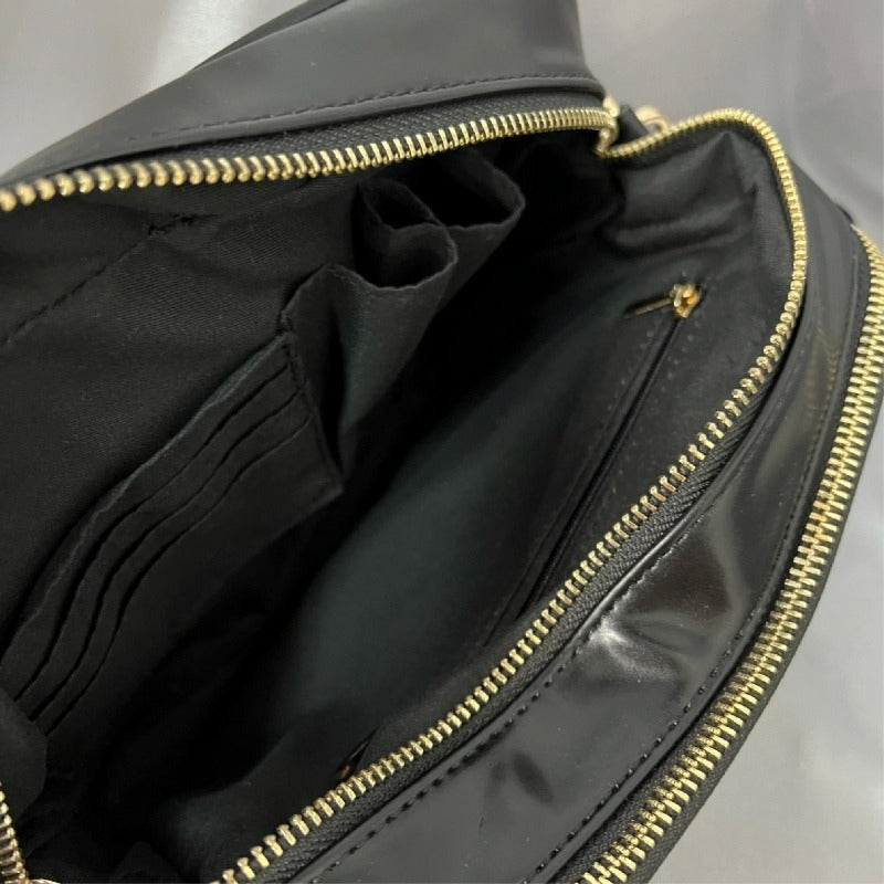 (Goods - Bag) Oshikatsu Sansen Shoulder Wallet Black [OSHI LAB]