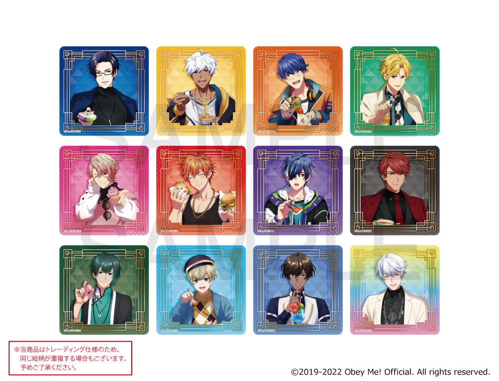 [※Blind](Goods - Coaster) Obey Me! x mixx garden Dokidoki Cafe Meguri in Human World Trading Acrylic Coaster