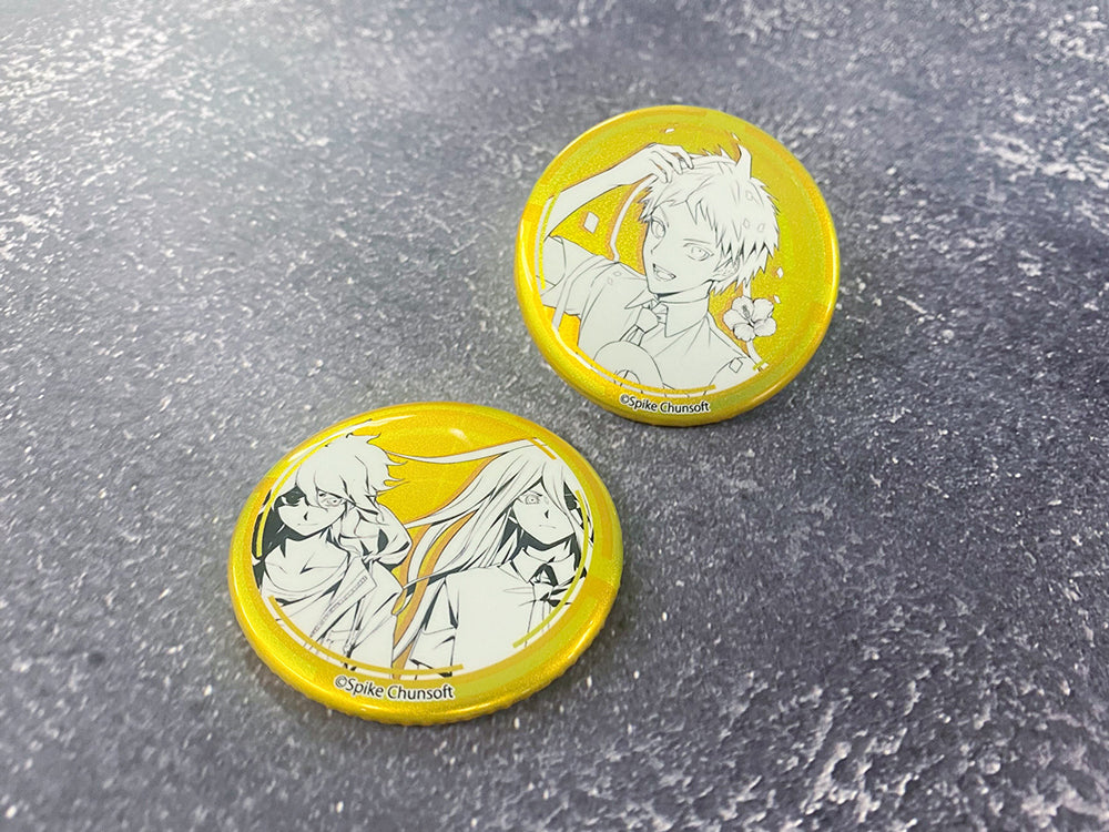 |||(1BOX=9)(Goods - Badge) Danganronpa 2: Goodbye Despair x mixx garden Metallic Button Badge (Line Art) COMPLETE BOX