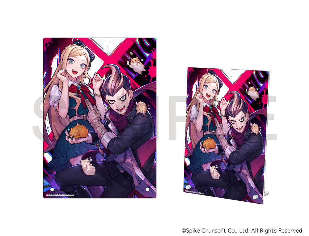 (Goods - Board) Danganronpa 2: Goodbye Despair x mixx garden Acrylic Art Panel (Honda Loalo/Gundham Tanaka & Sonia Nevermind)