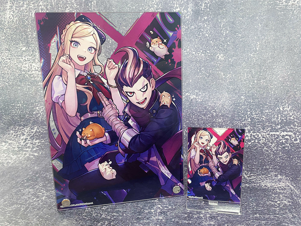 (Goods - Board) Danganronpa 2: Goodbye Despair x mixx garden Acrylic Art Panel (Honda Loalo/Gundham Tanaka & Sonia Nevermind)