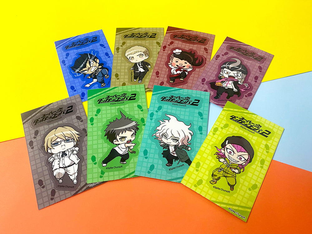 [※Blind](Goods - Sticker) Danganronpa 2: Goodbye Despair Chibitto Step Trading Reusable Sticker A