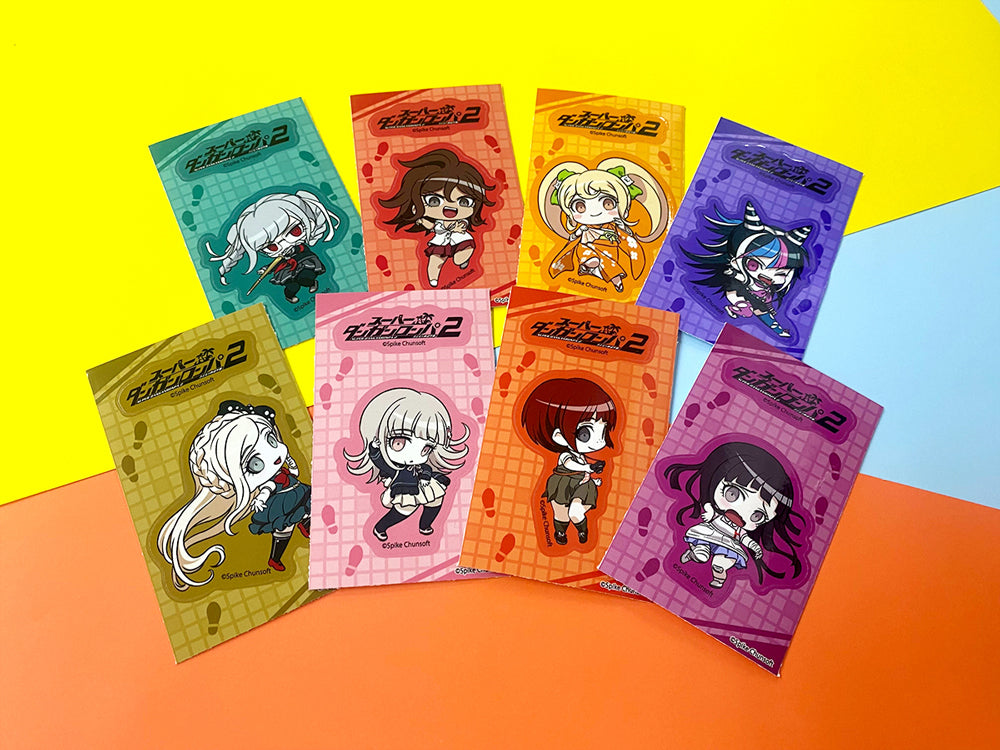 [※Blind](Goods - Sticker) Danganronpa 2: Goodbye Despair Chibitto Step Trading Reusable Sticker B