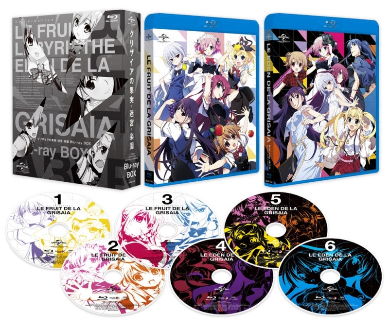 (Blu-ray) The Grisaia Trilogy TV Series (The Fruit of Grisaia, Labyrinth of Grisaia, The Eden of Grisaia) Blu-ray BOX