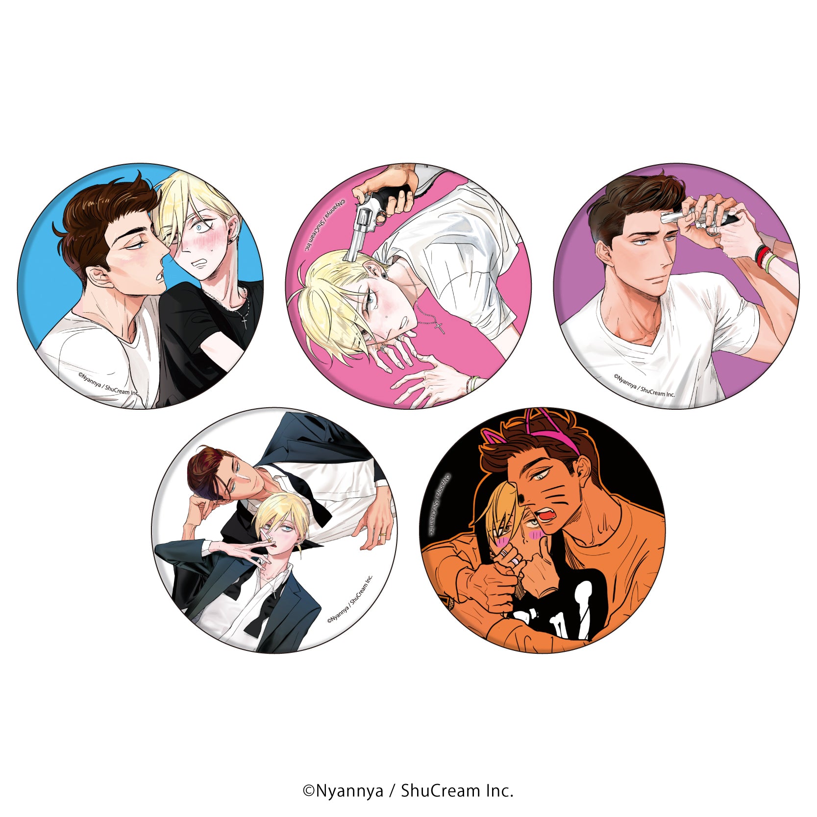 (1BOX=5)(Goods - Badge) Button Badge SWEET HEART TRIGGER 01 / Complete BOX (Official Art)