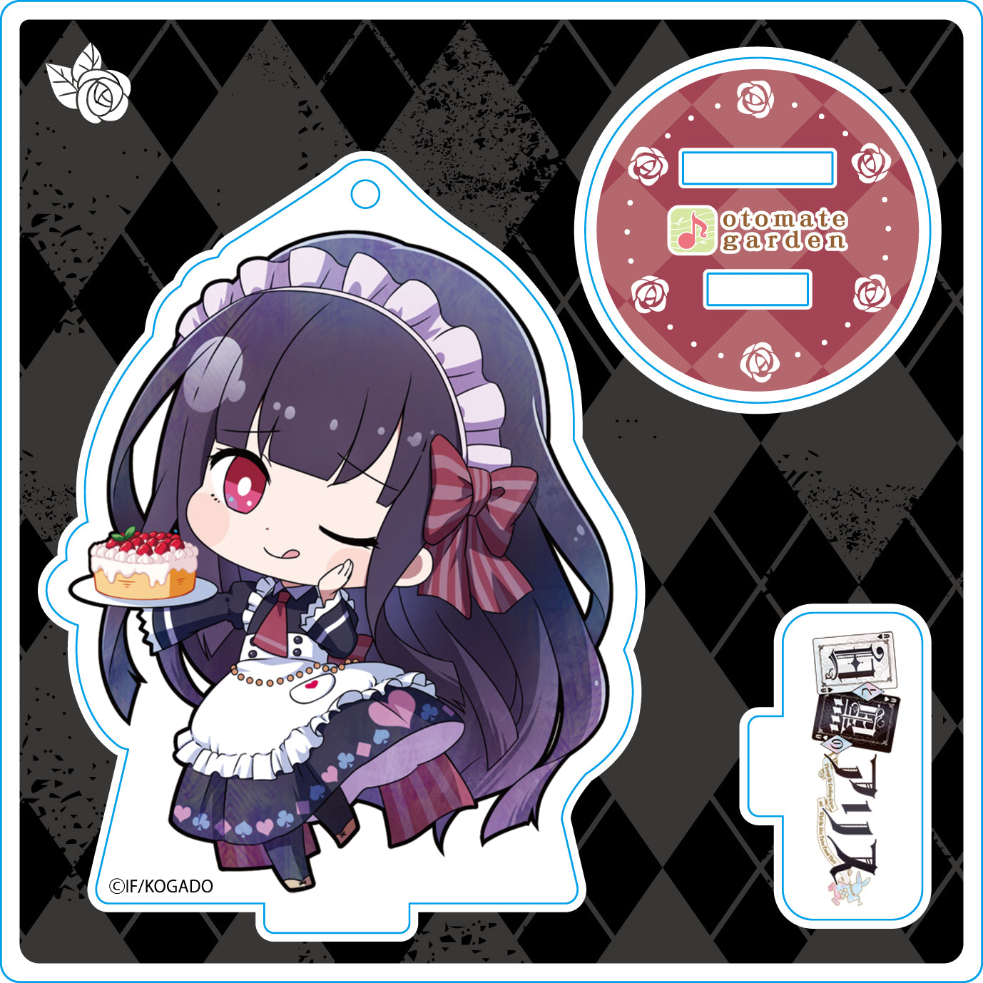 (Goods - Stand Pop) Otomate Garden Chibi Character Acrylic Stand 2017_105 Shiro to Kuro no Alice Luna Animate International