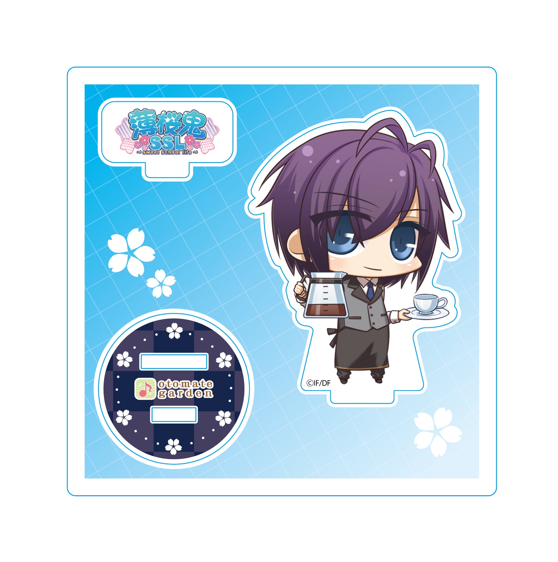 (Goods - Stand Pop) Otomate Garden Chibi Character Acrylic Stand _2019_132 Hakuoki SSL Saitou Hajime Animate International