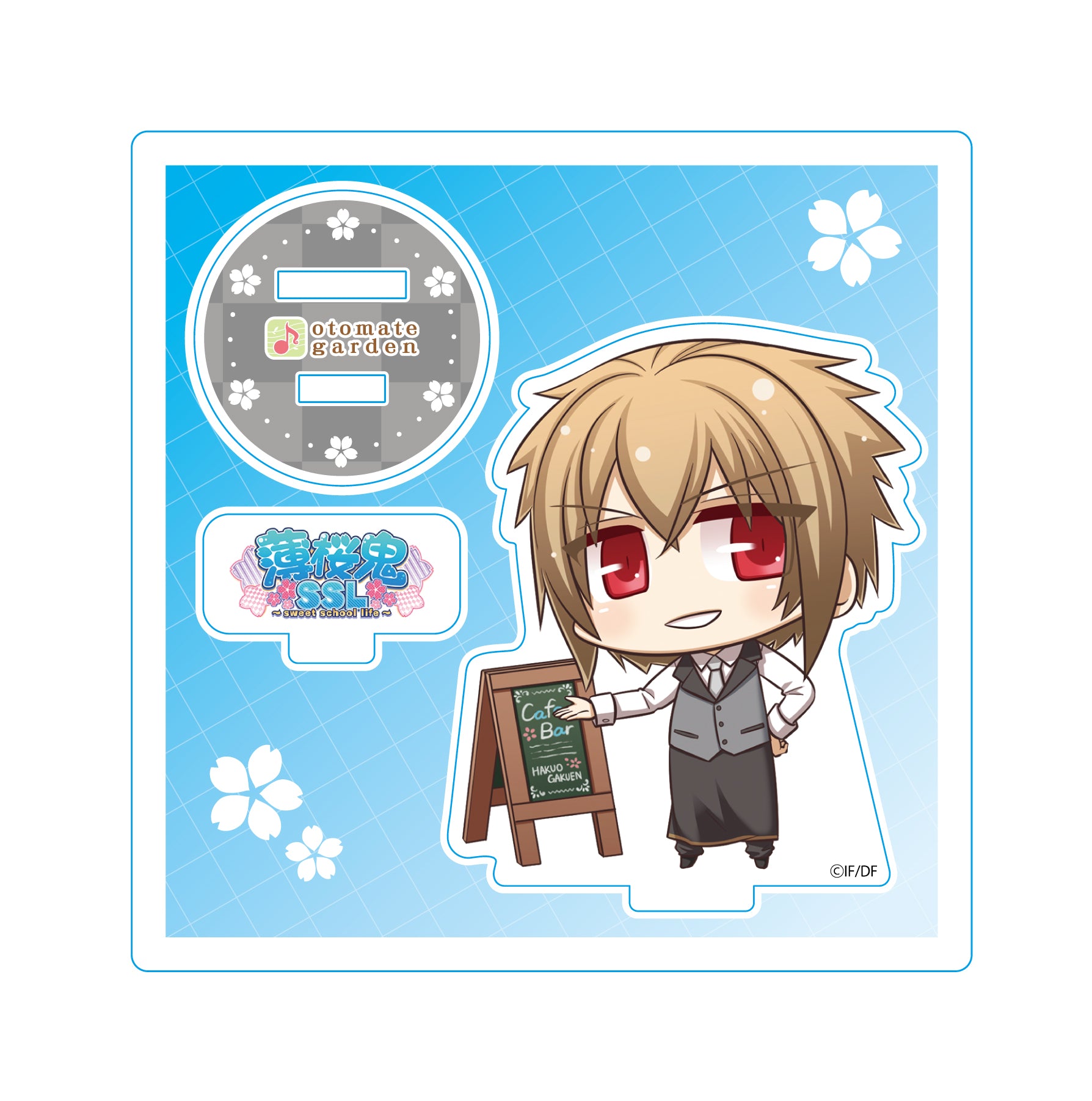 (Goods - Stand Pop) Otomate Garden Chibi Character Acrylic Stand _2019_135 Hakuoki SSL Kazama Chikage Animate International