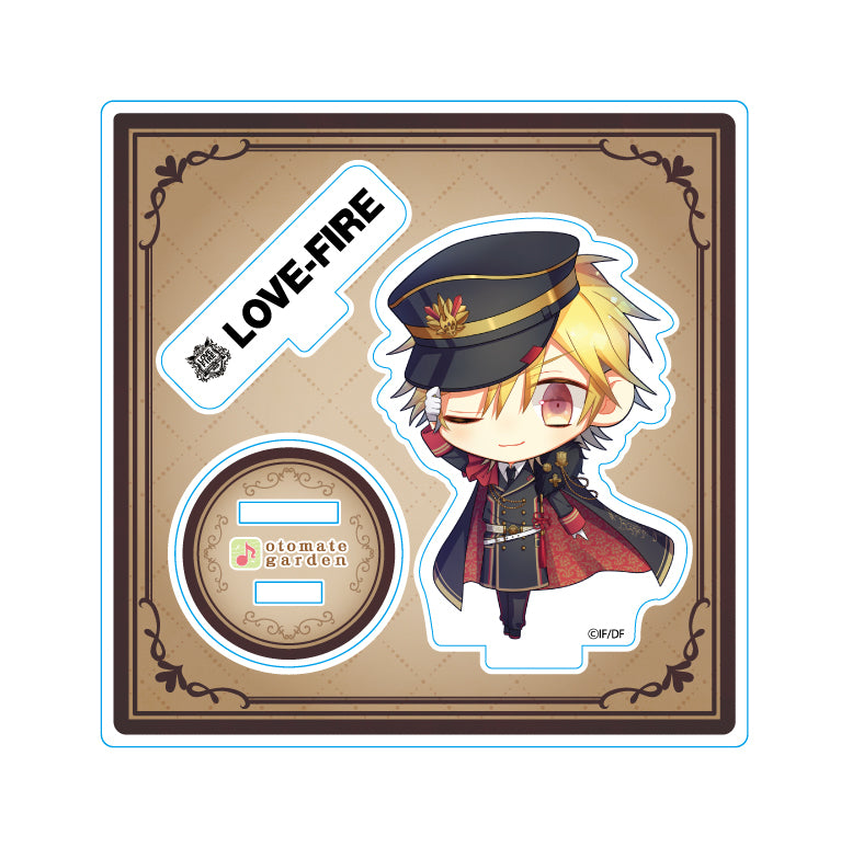 (Goods - Acrylic Stand) Otomate Garden Chibi Character Acrylic Stand - LOVE FIRE!! from OTOMATE TRIBE King (Clock Zero) Animate International