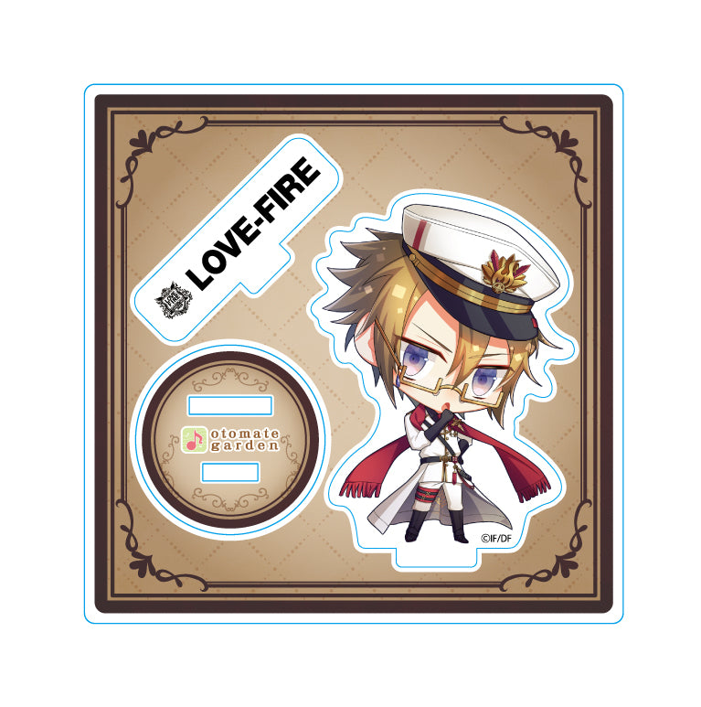 (Goods - Acrylic Stand) Otomate Garden Chibi Character Acrylic Stand - LOVE FIRE!! from OTOMATE TRIBE Van (Code: Realize) Animate International