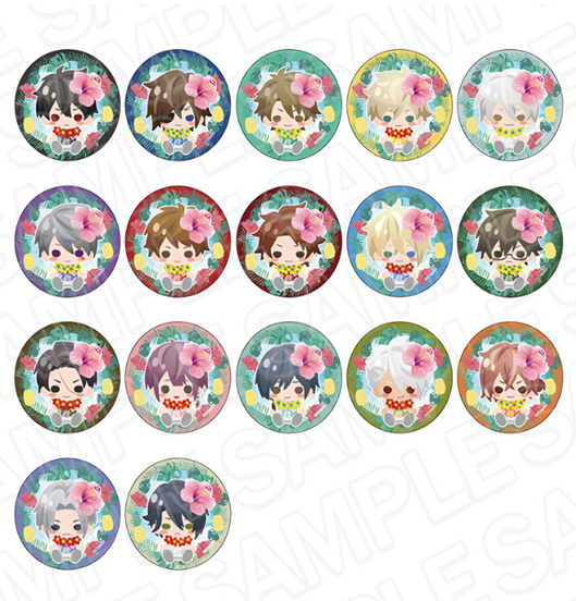 [※Blind](Goods - Badge) Ikemen Sengoku: Romances Across Time Trading Aloha Button Badge