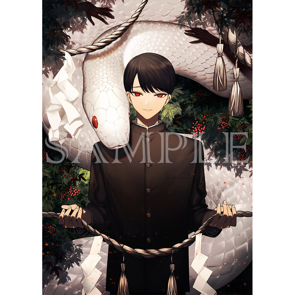 (Goods - High Resolution Print) Boys Gallery Chiniku Chara-fine Kamisama no Torimichi ※Does not include artist's signature A4 Size Animate International