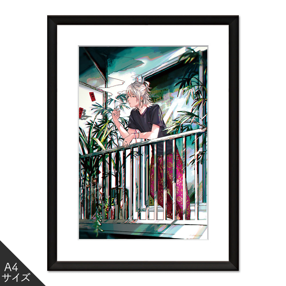 (Goods - High Resolution Print) Boys Gallery Uriurita Chara-fine Veranda de Ippuku A4 Size (Signed by the Artist) Animate International